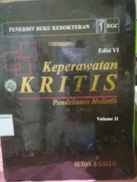 Image of Keperawatan Kritis : Pendekatan Holistik Volume II